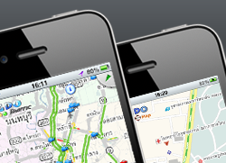 Traffic and Map web for mobiles